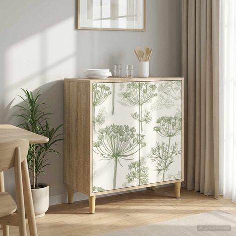 vidaXL Sideboard GOTHA Sonoma 69 x 33 x 75 cm Engineered Wood (1/5)