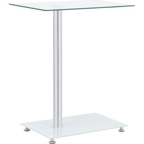 Beistelltisch U-Form Transparent 45x30x58 cm Hartglas (1/5)