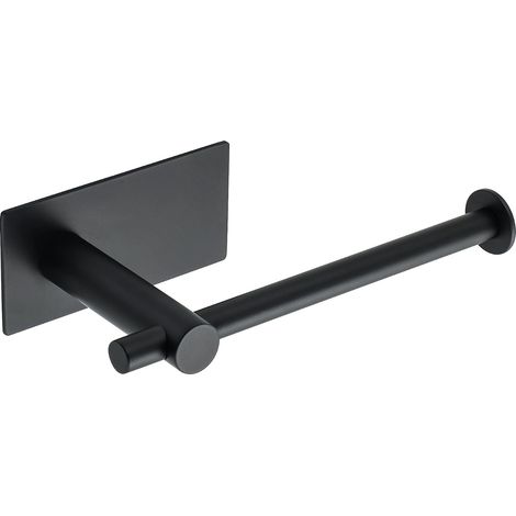 Porte Rouleau Papier Toilette, 16.8 CM, en SUS304, Noir (1/5)