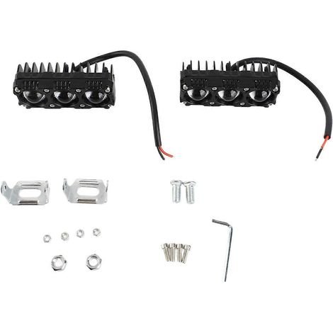 Motorrad-Scheinwerfer, LED-Fahrleuchten mit 5 Beleuchtungsmodi, IP68 wasserdicht für M