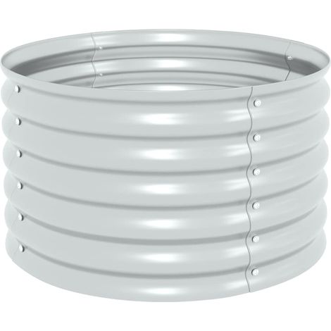 Maison Exclusive - Letto Rialzato Giardino 80x80x44 cm in Acciaio Zincato Argento