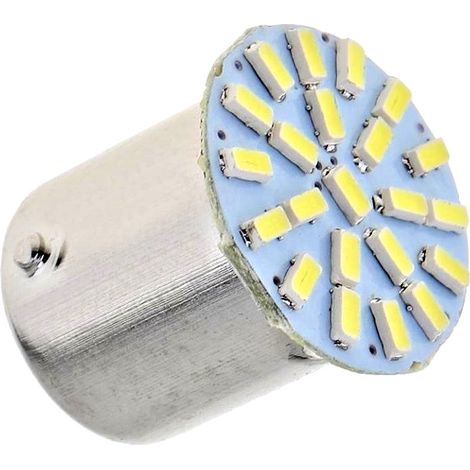 Ampoule de voiture 22 LED P21W 3014 SMD BA15S R5W R10W 1156 à filament unique blanc (1/5)
