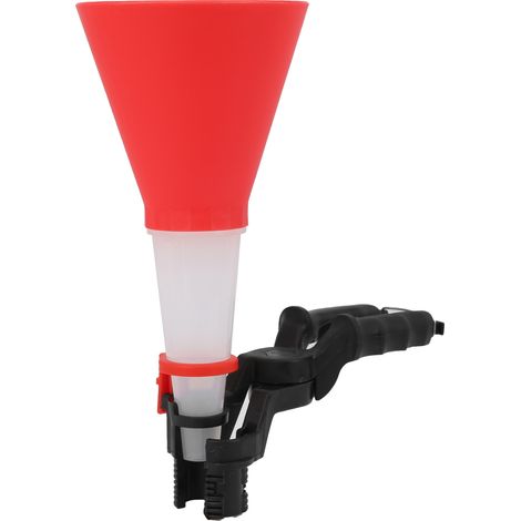Kit d'entonnoir de remplissage d'huile automobile avec support mains libres et port réglable, dispositif universel pour le remplissage d'huile (1/5)