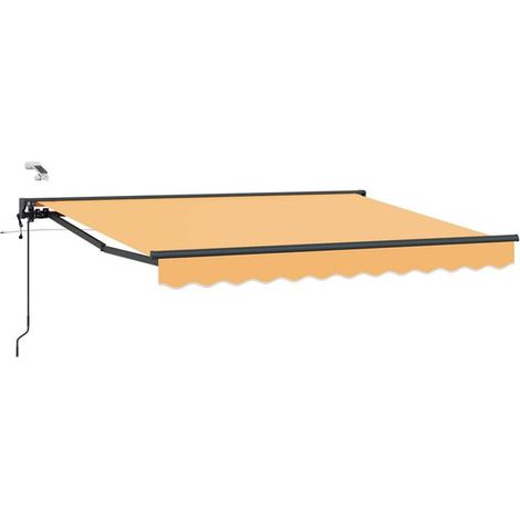 Store banne électrique rétractable, couleur sable, 3,5 x 2 mètres (1/5)