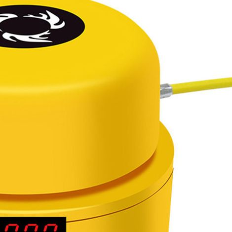 Springseilmaschine, einstellbare Geschwindigkeit von 1 bis 10 Stufen, drahtlose Fernbedienung, elektrisches Springseil, Fitnessgerät für mehrere Personen, gelb, Einheitsgröße. (1/4)