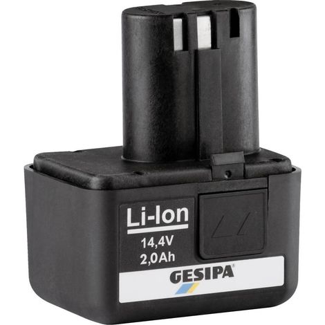 Gesipa 1666440 Batería recargable 14,4V 2Ah negra