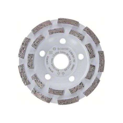 Bosch Professional 2608601762 Expert corte de diamante angular, discos de lijado de 125 mm, diámetro del orificio: 22,23 mm, accesorio para amoladora de hormigón, Color:, Size (1/8)