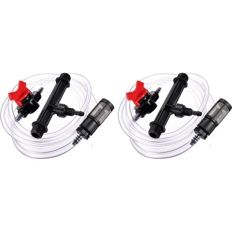 2pièces 3/4 Kit de Tube D'Eau de Commutateur D'Injecteur D'Engrais D'Irrigation de Jardin (1/5)