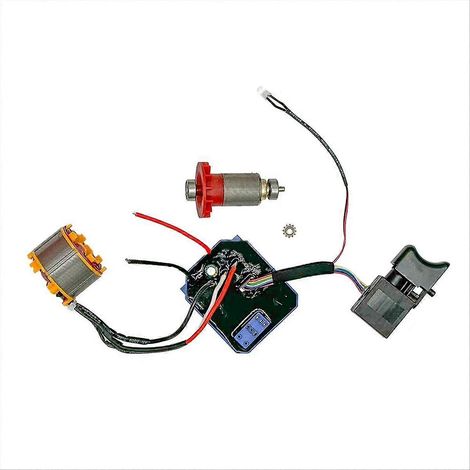 Ensemble moteur sans balais pour perceuse électrique au lithium 21 V, carte de contrôle 12 dents (1/5)
