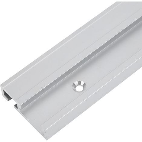 [Carril guía para sierra de mesa] ManoMiter tipo M [Carril de aluminio de 0,4 m] Guía ajustable, incluye 4 tornillos y montaje de 3 orificios. (1/5)