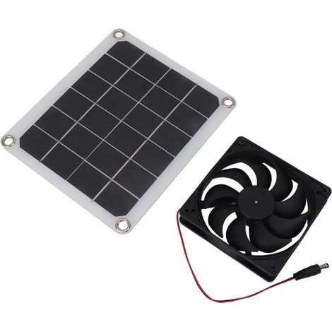 Wasserdichter 10-W-Solar-Abluftventilator für Dachboden, Tierzwinger, Wohnmobil oder Gewächshaus. (1/5)