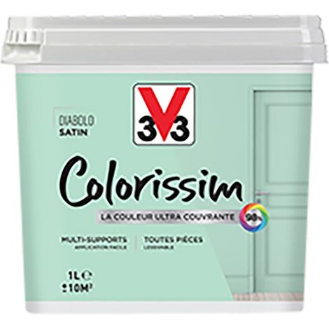 Peinture Multi-supports V33 Colorissim Satin Diabolo 1 L