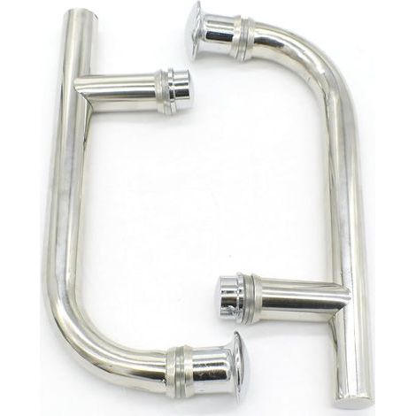 Poignée de porte de douche plaquée chrome trou espacé / 14,5 cm trou (1/5)