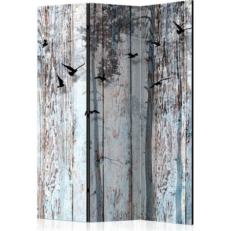 Paravent 3 Volets "Rustic Boards" 135x172cm (1/2)