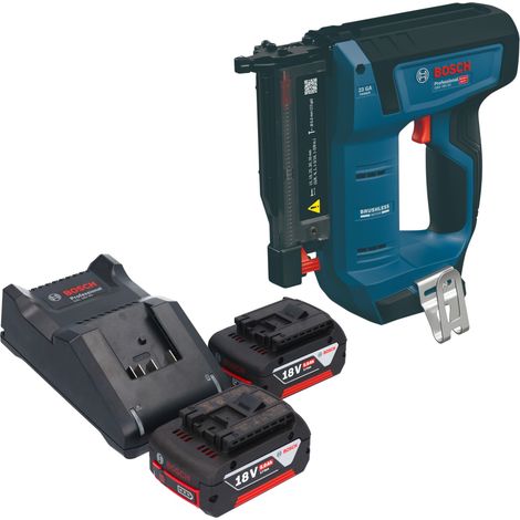 Chiodatrice a batteria Bosch GNH 18V-35 18 V 0,6 x 15 - 35 mm Brushless + 2 batterie da 5,0 Ah + caricabatterie (1/5)