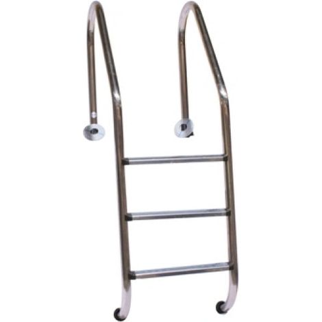 Scaletta di Risalita Modello Trianon per Piscina con Skimmer in Acciaio Inox AISI 304 - 3 Scalini (1/4)