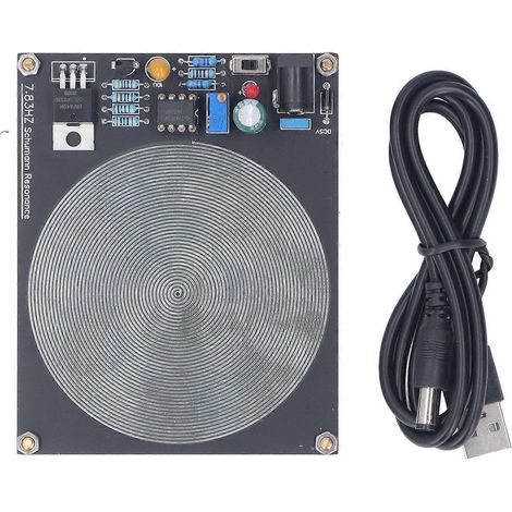DC5V Schumann-Wellengenerator mit USB-Kabel, 7,83Hz Niederfrequenz-Impulsresonator für Schlaf, Büro und Arbeit