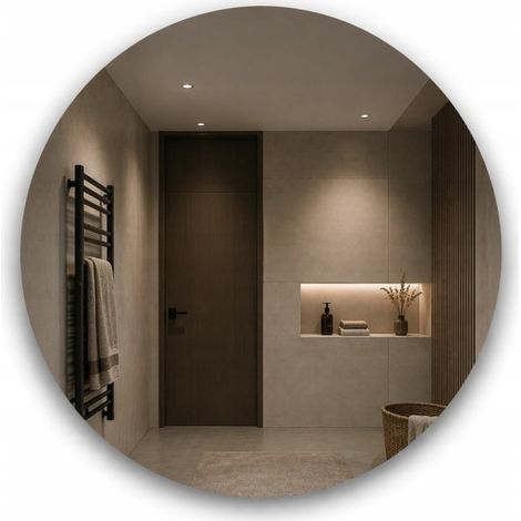 Miroir de salle de bain rond Luna 100 cm (1/5)
