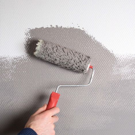 Fibre de verre pré-peinte maille moyenne 119g/m² 5000 x 100cm Blanc - Couvrance 50m² - Revêtement Isolant, Rénovation Et Protection Des Murs (1/5)