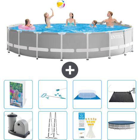 Prism Frame Pool Rund - 549x122 cm - 9-teilig S583