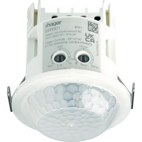 détecteur mini 10 mètres de présence et mouvement plafond encastré KNX EASY/ETS - HAGER TXD501