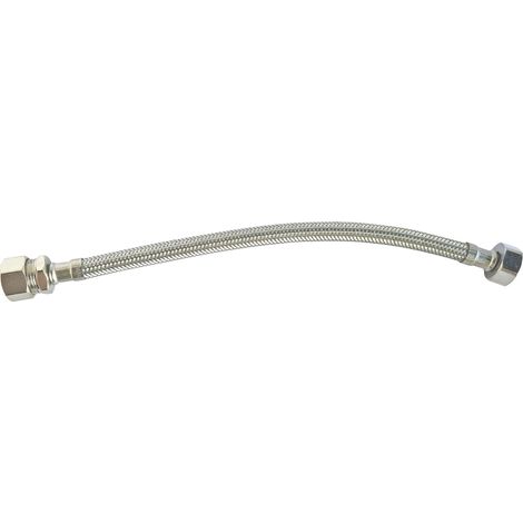 Flexible sanitaire - Raccord bicone tube cuivre Ø14 - Femelle 1/2" L: 500mm DN8 (1/5)