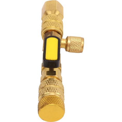 Clé de dépose de noyau de valve précise, démontage compact, portable et réutilisable, outil de réparation de ligne AC, universel pour voiture (1/5)