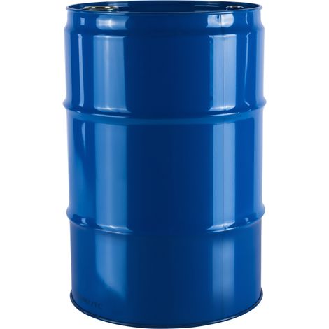 Tambor metálico de acero TH 60L con tapones de 2 y 3/4 pulgadas - azul