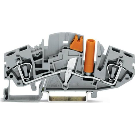 [NEUWERTIG] Wago Trennklemme Verbindungsklemme 282 811 Zugfeder Belegung L Grau 8 Mm 20 St B-Ware