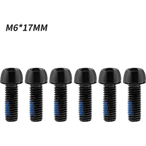 Vis de potence de vélo, lot de 6 vis M6x17 mm pour guidon de vélo de route et VTT (1/4)