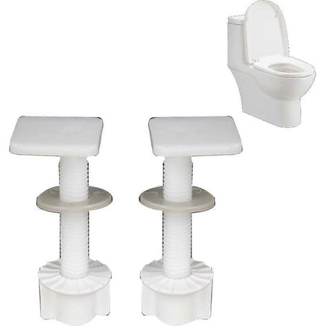 2 vis universelles pour abattant de WC, accessoires de fixation pour anneau d'abattant, connecteur de WC à petite tête carrée 27 mm (1/5)