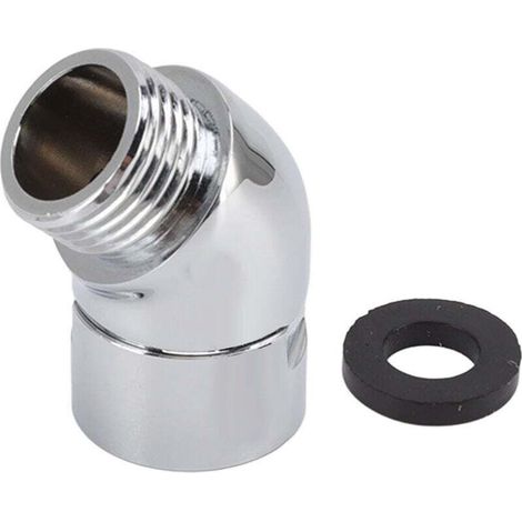 Coude Douchette, Adaptateur de Raccordement de Douchette Coudé à 135 Degrés G1/2in, pour Système de Douche Standard G1/2in, Bras de Douche, Pomme de Douche Et Tuyau (1/4)