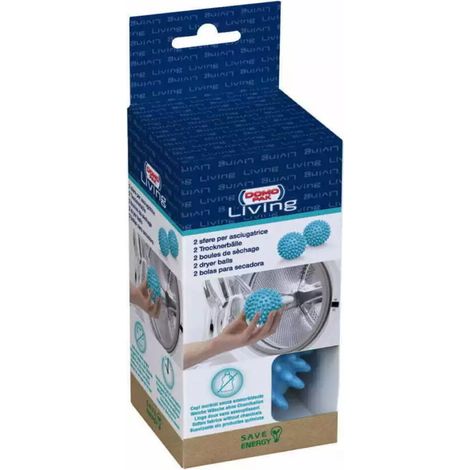 set 2 sfere leva pelucchi in plastica per asciugatrice