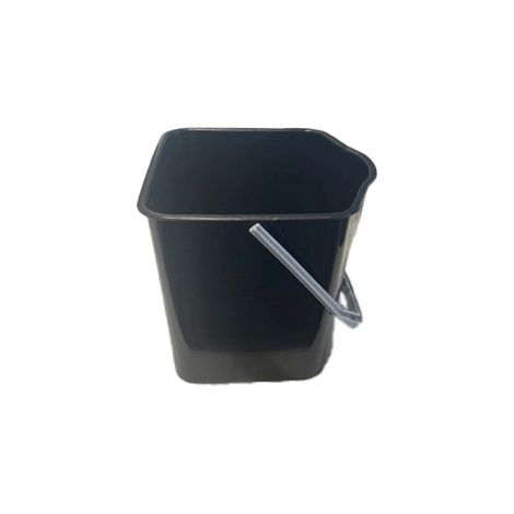 Seau 15L Noir Anse Gris Pour Chariot 005P Black - Guialto