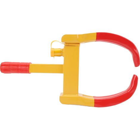 Antivol de roue pour voiture avec pince gainée souple, fixation renforcée, dispositif de sécurité pour remorques et véhicules (1/5)