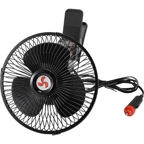 12V Tragbarer elektrischer Fahrzeuglüfter, oszillierend, 6 Zoll (1/5)