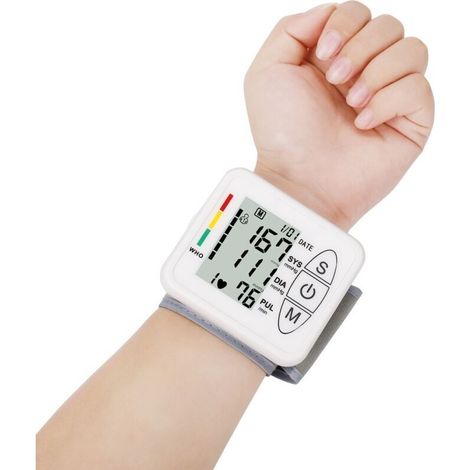 Tensiomètre électronique professionnel pour bras supérieur. tensiomètre intelligent et précis. détection automatique de l'hypertension. de l'arythmie. du pouls. brassard réglable. (1/5)