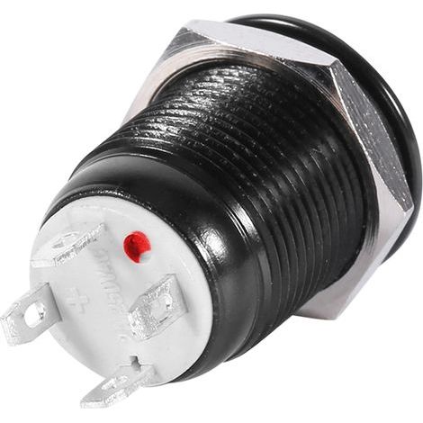 12-mm-2-A-LED-Momentan-Drucktaster, beleuchteter Impulsschalter für Armaturenbrett (1/4)