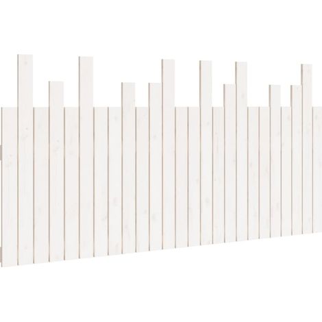 Maison Exclusive - Testiera da Parete Bianca 159,5x3x80 cm Legno Massello di Pino