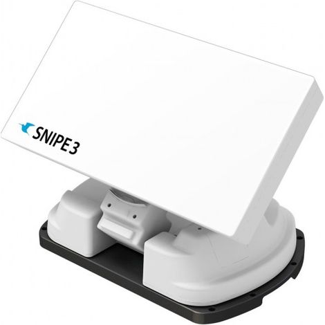 Antenne satellite Selfsat SNIPE V3 - White Line - Single - 33,7 dBi, Entièrement automatique avec module GPS, Jusqu'à 12 satellites (1/5)