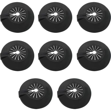 Copritubo per radiatore, 8 pezzi di rosette per radiatore, uso universale per tubi da 14-29 mm, le coperture dei morsetti per tubi sono progettate con clip all'interno per fissarle (1/4)