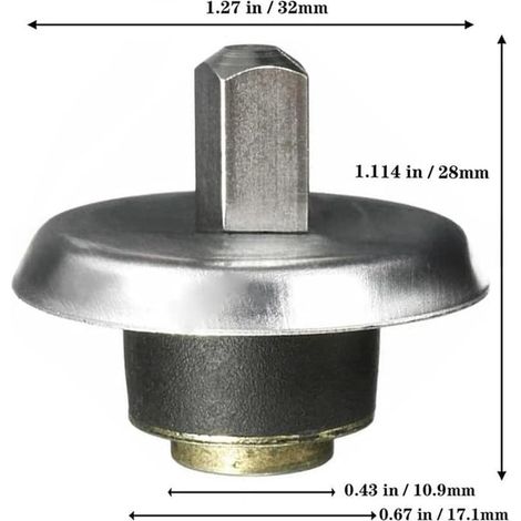 Kit Couplage Mixeur pour oster 4961 4982 Rechange Kit Couplage Compatible modèles 4961, 4982, axe carré pour robuste, métal , réparation économique (1/5)