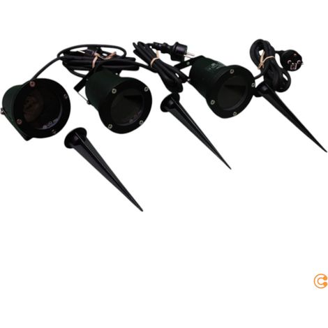 [NEUWERTIG] B-Ware Paulmann Special Line Led Erdspieß Gartenleuchte Wegelicht 3er Set Gu10 Schwarz
