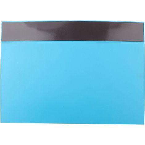Tapis isolant thermique bleu clair pour la maintenance de téléphones et d'ordinateurs sur une plateforme résistante à la chaleur (1/5)