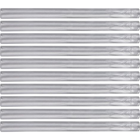 Lot de 10 bâtonnets de cire à cacheter multicolores, petits outils ronds pour invitations, cartes et enveloppes (argent) (1/5)