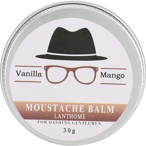 Cire de soin barbe homme 30g – Wax lissant pour moustache, coiffage doux et rasage, hydratant pour barbe (1/5)