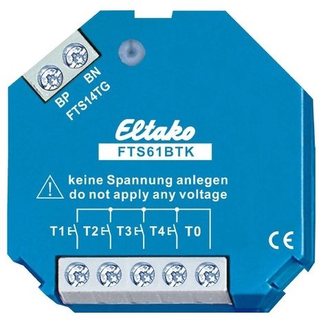 Eltako FTS61BTK Acoplador pulsador neutro 45 mm