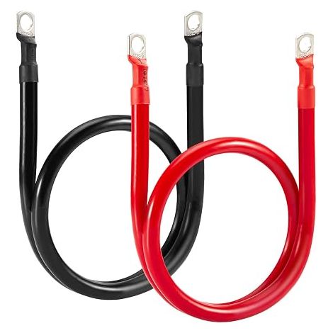 2AWG Battery Cable 35mm2, M10 Connection Battery Cables 70 cm (1/5)