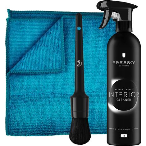 Nettoyant intérieur Fresso 1L + brosse POUR le nettoyage des plastiques intérieurs de voiture (1/5)