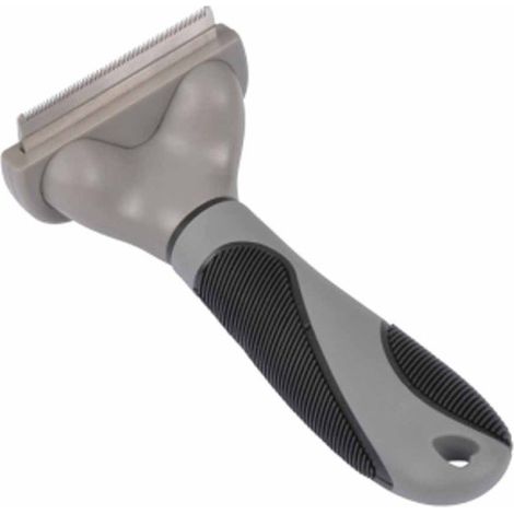 Brosse de Toilettage "Spéciale Sous Poils" 16cm Gris